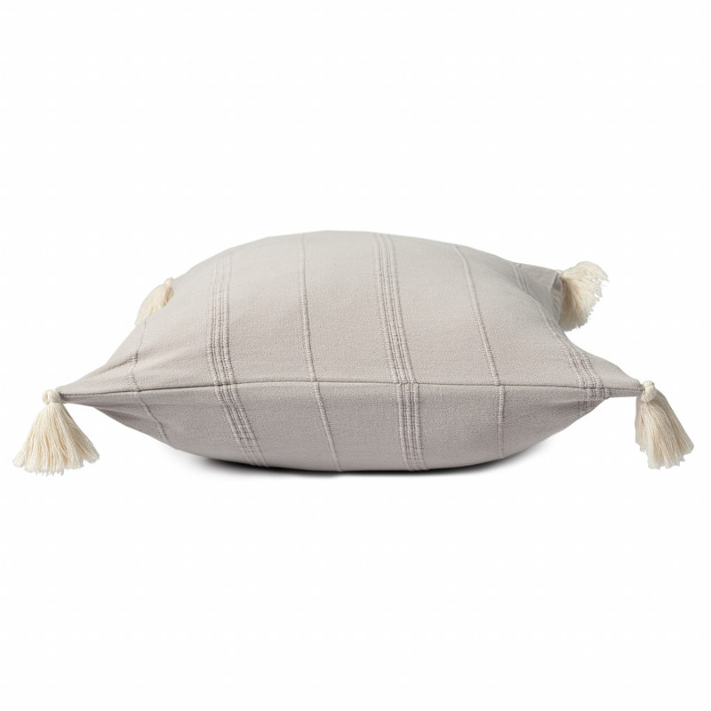  Coussin décoratif à pampilles, Beige