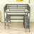 Wood Loft Bed with Desk and Shelves-70556376-123247230