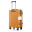 20 "/ 24" / 28 "3 pièces / ensemble en valise à roulettes en ABS, valise de cabine, couleur assortie, serrure à combinaison TSA (noir et orange)
