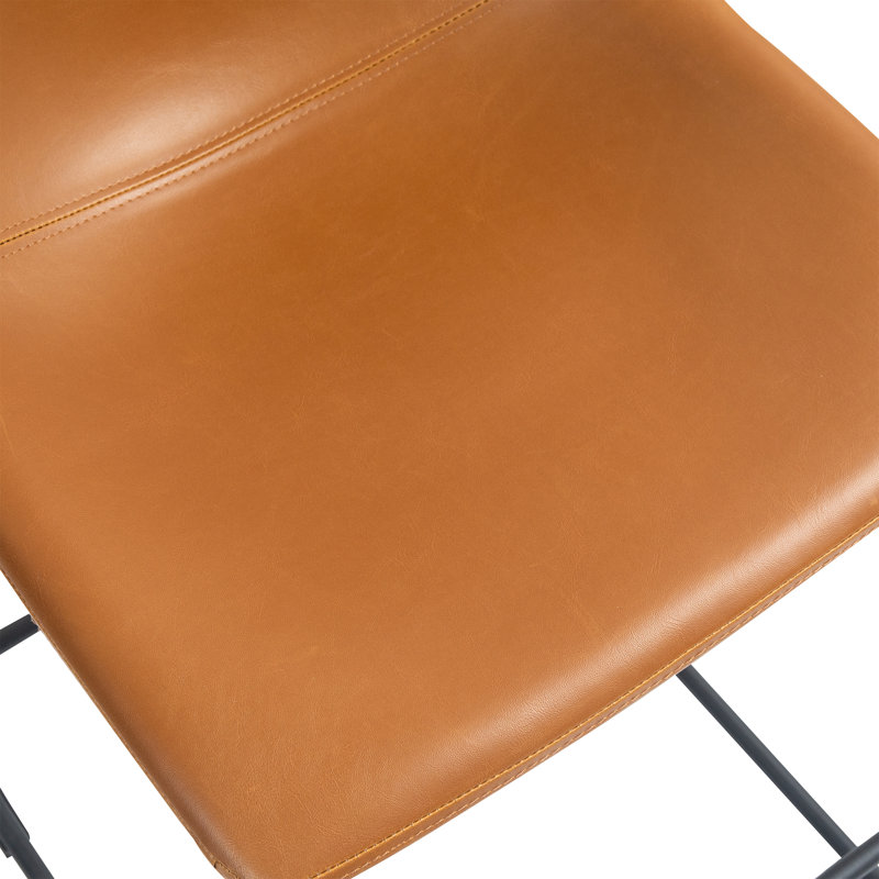 Tabouret de bar et de comptoir Julienn, Tabouret de comptoir (siège d’une hauteur de 23, Cappuccino
