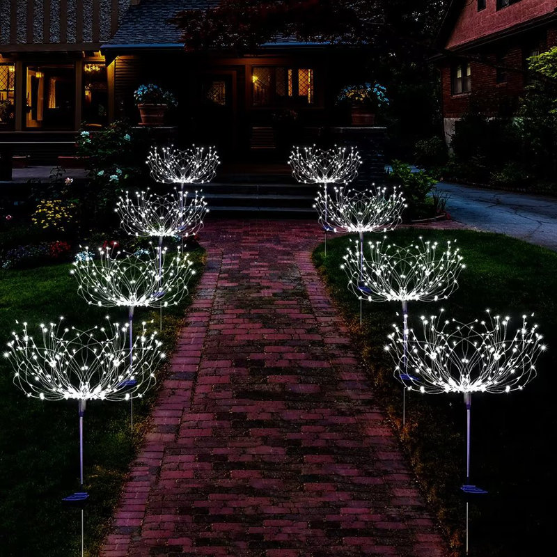 Solar Powered Integrated LED Pathway Light Pack, White
