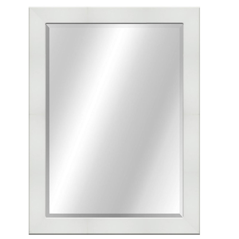Wall Mirror, 46" x 36", Matte White