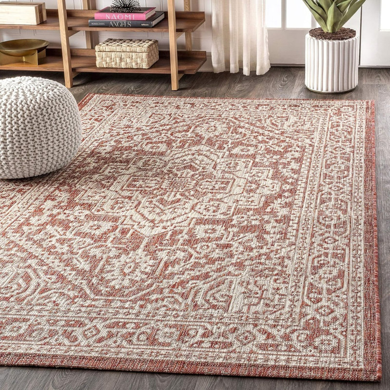 Rectangle 236 cm x 305 cm Floral Area Rug