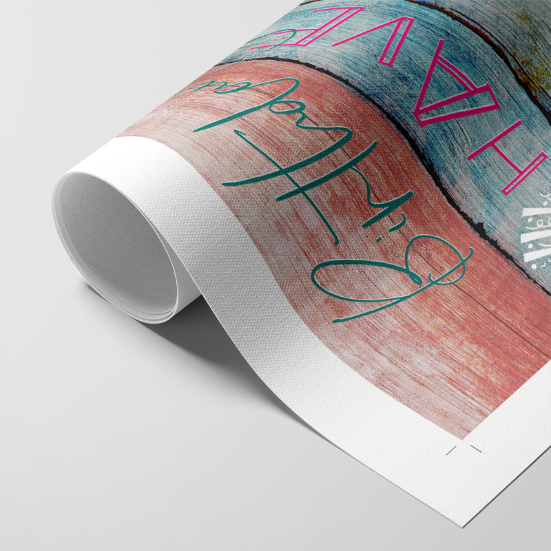 Birthday Rules - Impression sur toile seulement - NON-CADRE, H 27 po x l 18 po