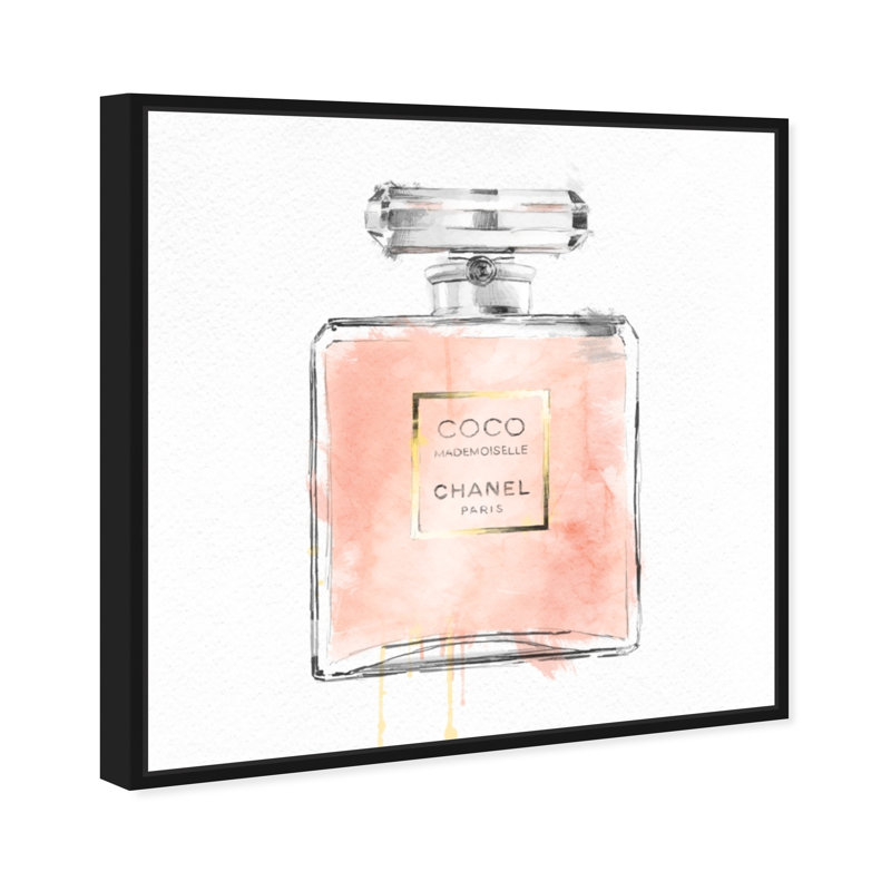 Mademoiselle - Impression sur toile, H 40 po x l 40 po, Cadre noir
