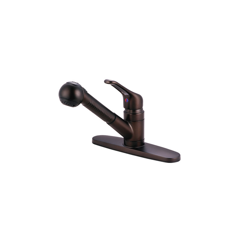 Single Handle Centerset Kitchen Faucet, Oil Rubbed Bronze
