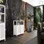 Armoire décorative, armoire de rangement en bambou de grande capacité
