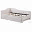 Lit de jour simple tapissier en L rembourré en forme de L avec lit gigogne-1647037397