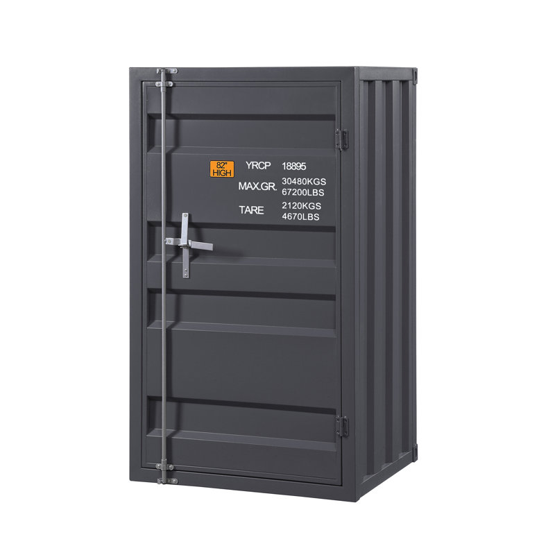 Coffre de finition Cargo Gunmetal, Métal industriel