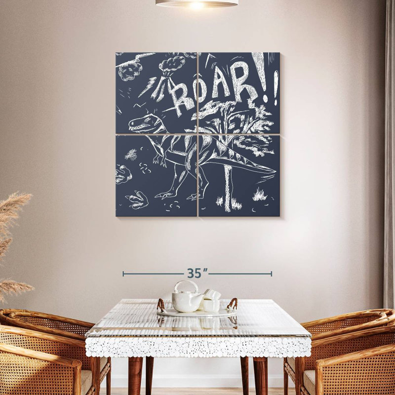 Brampt Sketchy Roar, 38" H x 38" W