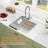 25" L x 22" W Undermount Bar Sink Single Bowl Stainless Steel Kitchen Sink with Basket Strainer and Sink Grid