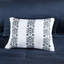 Édredon pour lit simple et drap - motif médaillon bleu marine, bordures brodées, ensemble de literie à la fois doux et polyvalent, taies décoratives, draps en microfibre,