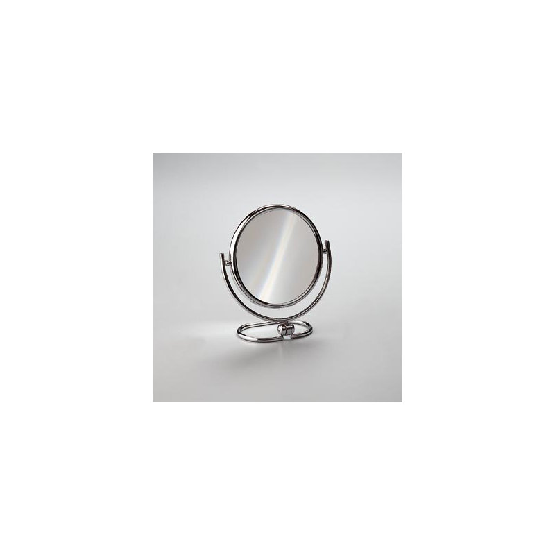 Miroir de maquillage cylindrique, Chrome