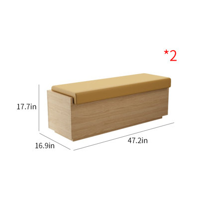 Banc rembourré en similicuir Nylène