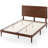 Hermes Contemporary Modern Solid Wood Platform Bed with Adjustable Headboard-974432013