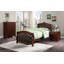 Lit tapissier Mantua cerise et espresso-785813618