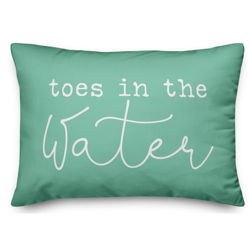 Outdoor Reversible Throw Pillow, Mint Green