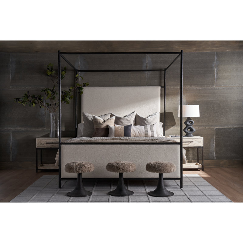 Cascade Upholstered Canopy Bed
