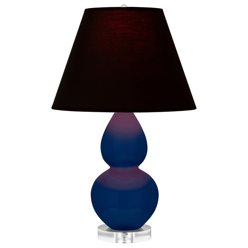 Petite lampe d'appoint à double gourde, Noir / Rouge, Cobalt; cobalt