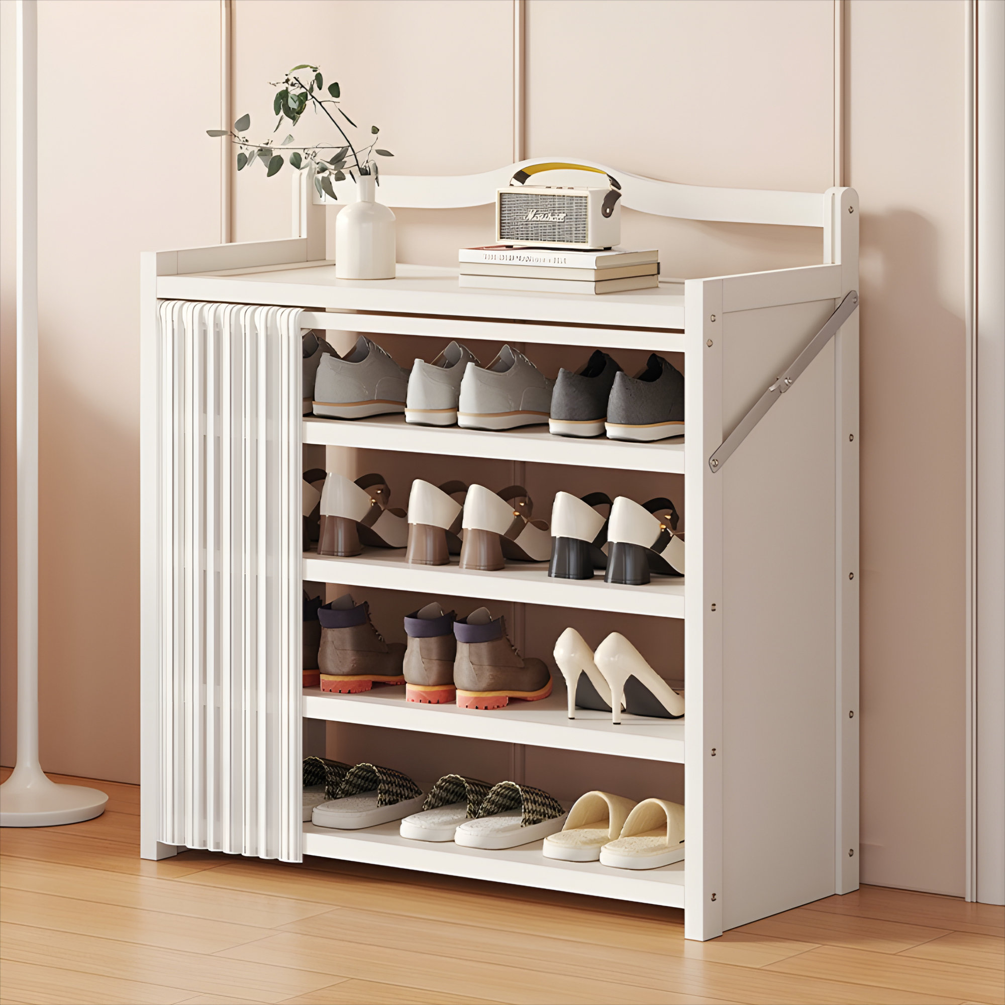 Rebrilliant Foldable Multi-Layer Dust-Proof Shoe Rack For Home ...