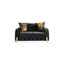 Ensemble de salon moderne 2 pièces noir-629668120