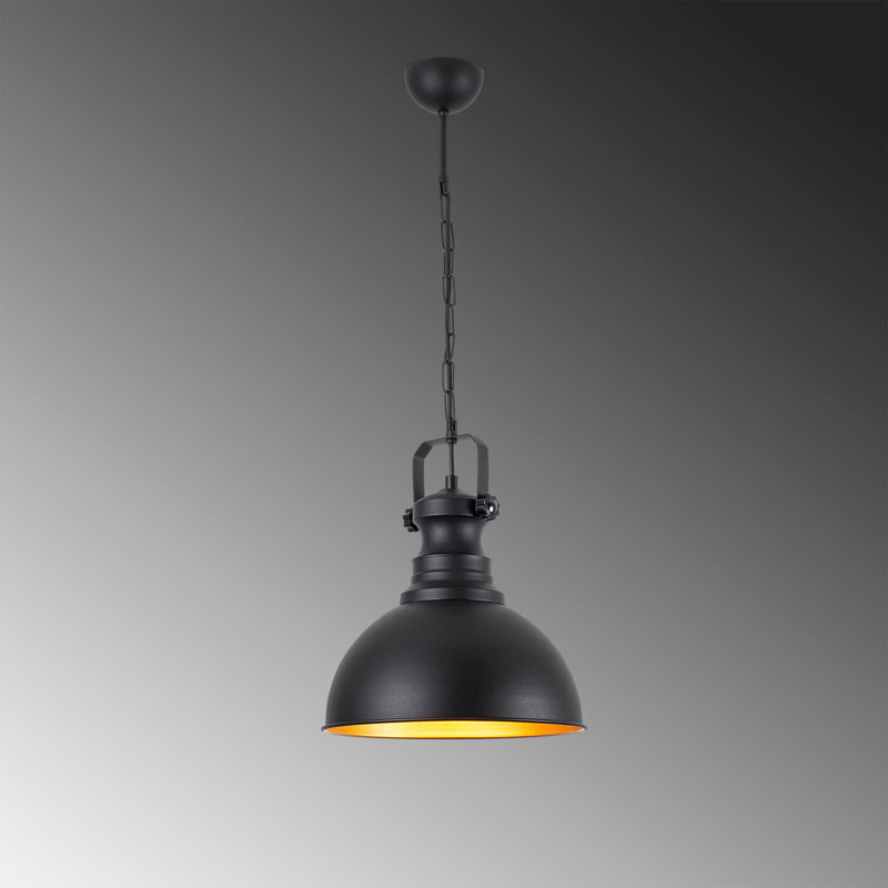 Luminaire suspendu en forme de dôme à 1 lumière Lakeside