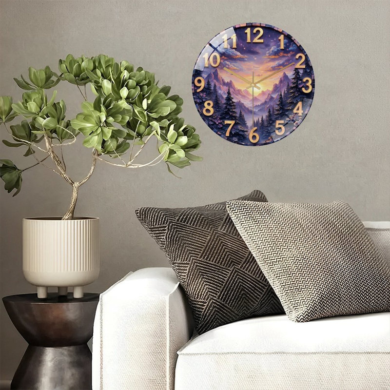 Horloge murale avec horloge murale 12 po