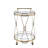 Champagne Finish Serving Cart