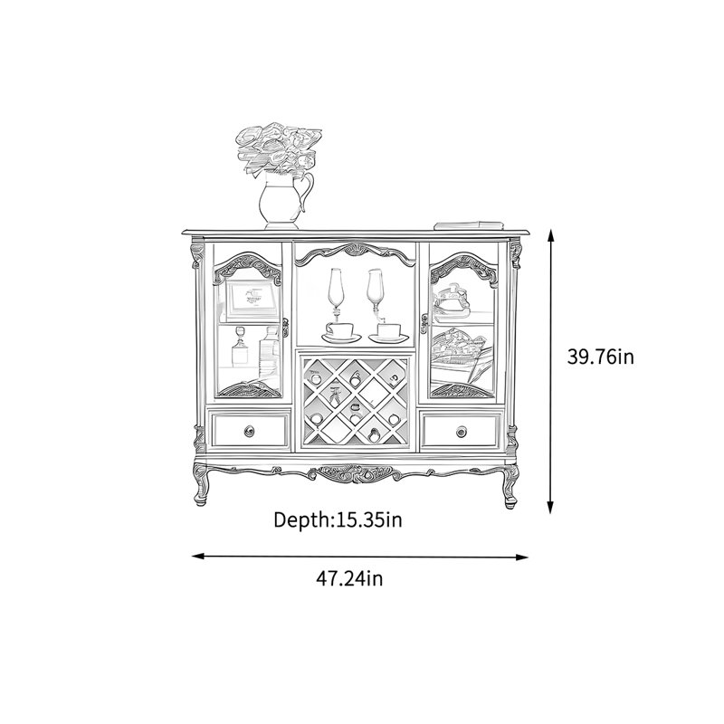 Armoire de rangement en verre