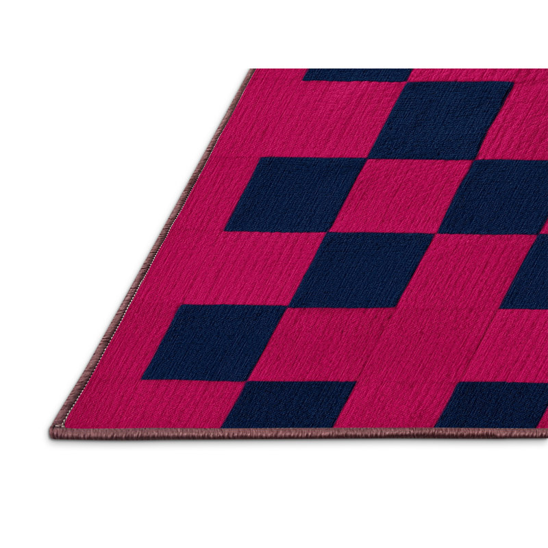 Tapis botanique brun lavable à la machine, Carré 4 pi