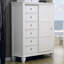 Commode à 8 tiroirs Fraser blanc crème-579833716