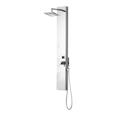 Panneau de douche à pression ajustable avec inverseur à pression équilibrée
