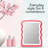 Conair Berry Blush Wavy Lighted Mirror | 1x Magnification