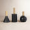 6.95'' H Wood Tabletop Candlestick