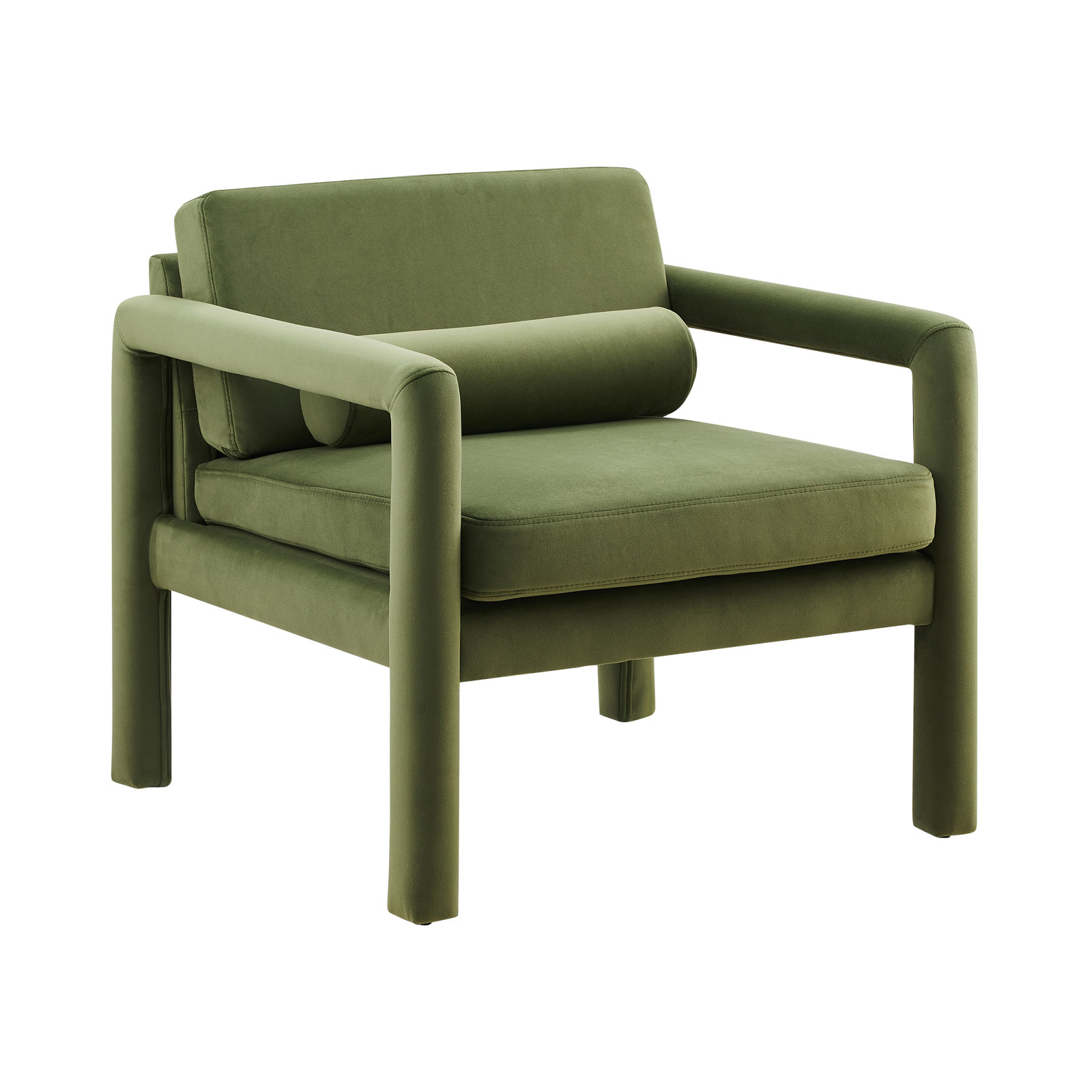 Solaris Velvet Armchair, Green Velvet