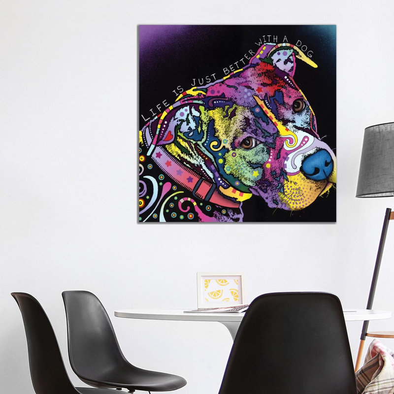 Life Is Just Better by Dean Russo - Print on Canvas, 93.98 cm H x 93.98 cm W x 1.91 cm D, No Frame