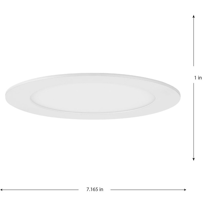 Everlume 7" White Aluminum LED Recessed Downlight Kit