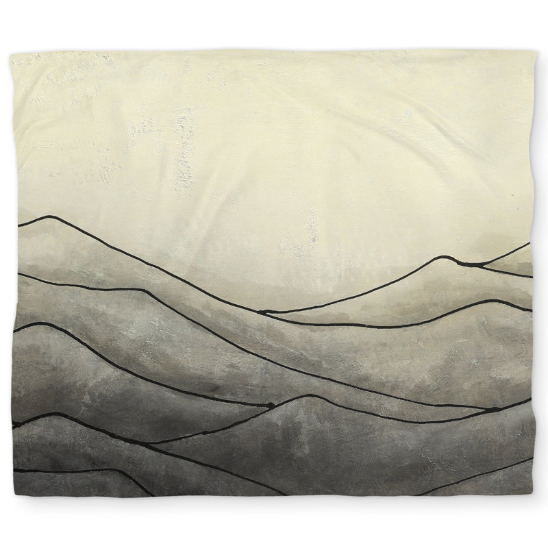 Desaturated Waves - Abstract Contemporary Duvet Cover | Home Decor