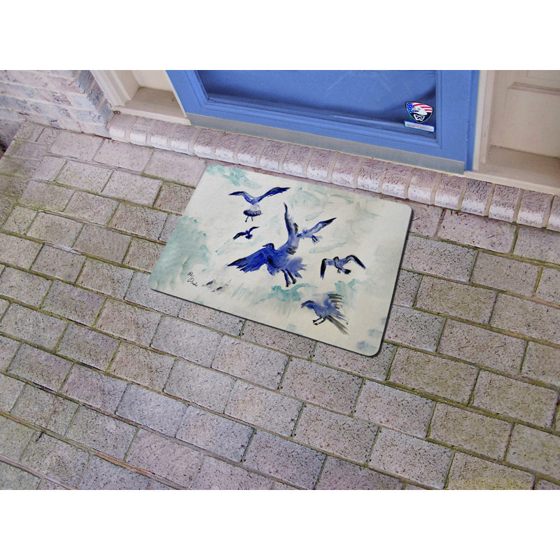 Tapis d'extérieur antidérapant 18 po x 26 po Flocking Gulls