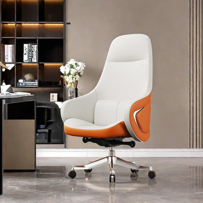 Chaise de bureau avec support ergonomique et pieds en acier