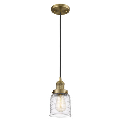 Saenz 1-Light Single Bell Pendant