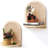 2 Pack Wooden Small Wall Shelf, 7''Natural Rattan Shelf with Wicker Decor