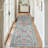 Washable Floral 2x6 Kitchen Rugs Farmhouse Hallway Runner Rug Non Slip Back for Bedroom Laundry Bathroom Grey Green-737805656-737805648