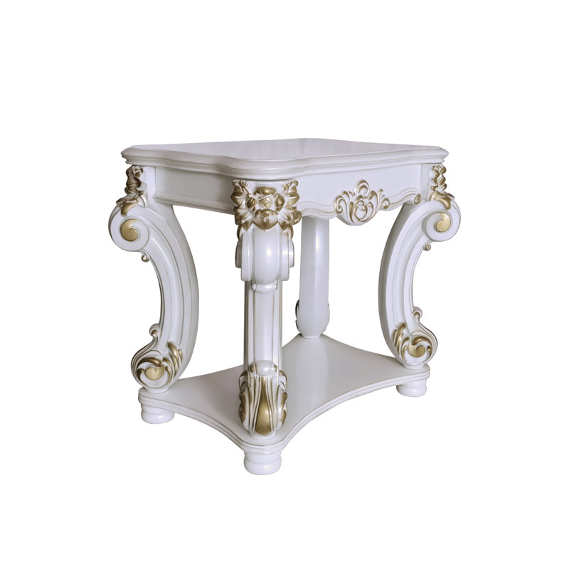 Table de bout antique avec tablette inférieure