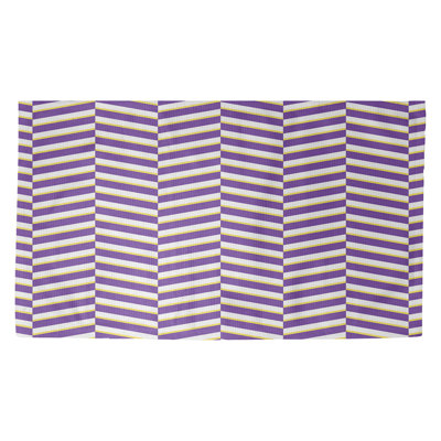 Rayures mauves mauves Tapis décoratif