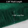Cozy Thick Green Faux Sheepskin Area Rug