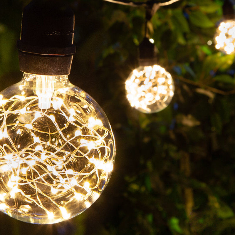 Kenia Outdoor 10 - Bulb 30'' Plug-in Globe String Light