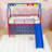 Twin Metal House Loft Bed With Slide And Playful Accessories-193863695