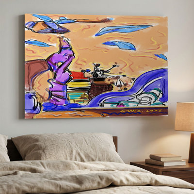 «Abstract Flying Leaves», impression sur toile Dreamy