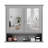 Bathroom Wall Cabinet With 2 Mirror Doors And 1 Shelf-123104349